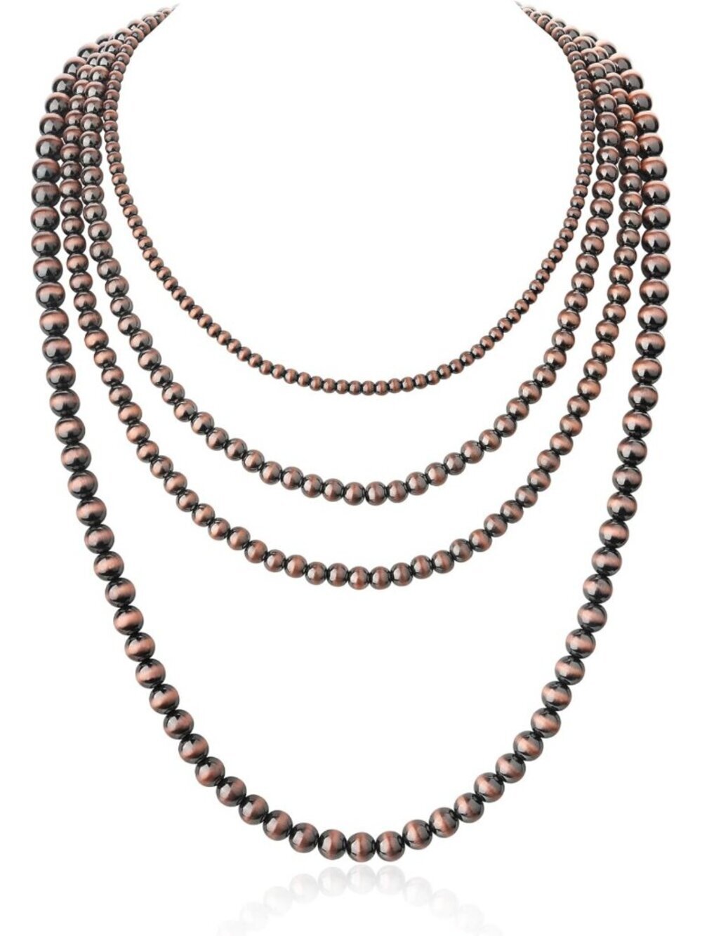 Layered Navajo Pearl Necklace | Western Cowgirl Jewelry for Women | Country